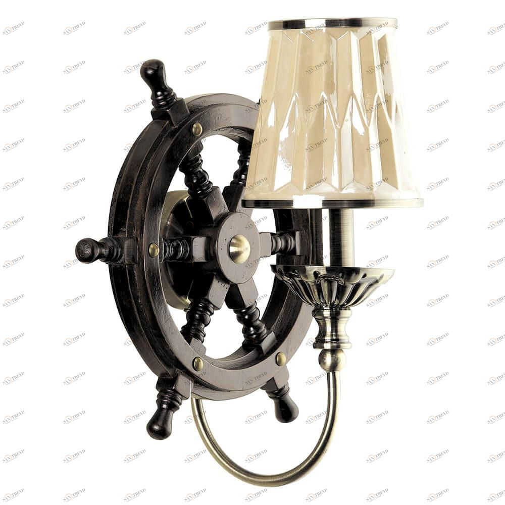 Бра с абажуром бежевое "Арима" 30342.02.05.01 SEVEN FIRES МОРСКАЯ, ШТУРВАЛ 00-3929666 Бежевый 