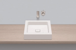 3302000400 Надставная раковина, ab.q450.1, белая, для простого ухода Alape серия Q