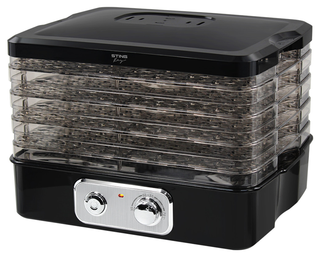 9148523 Сушилка для овощей и фруктов Stingray ST-FD718A черный STDN-0050374 - Вид №4