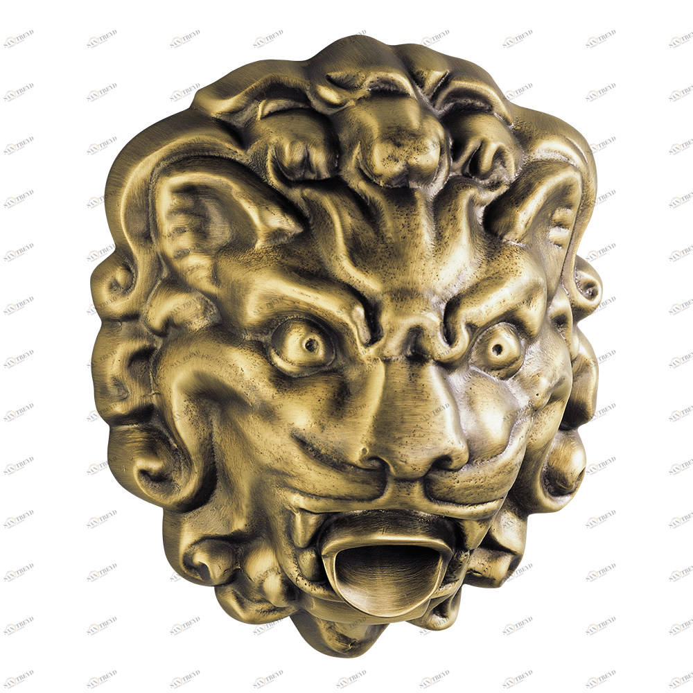G99-22GM Фонтан встраиваемый в стену в виде головы льва (средний размер) Thg-paris Голова льва Бронза G99-22GM CAT.D