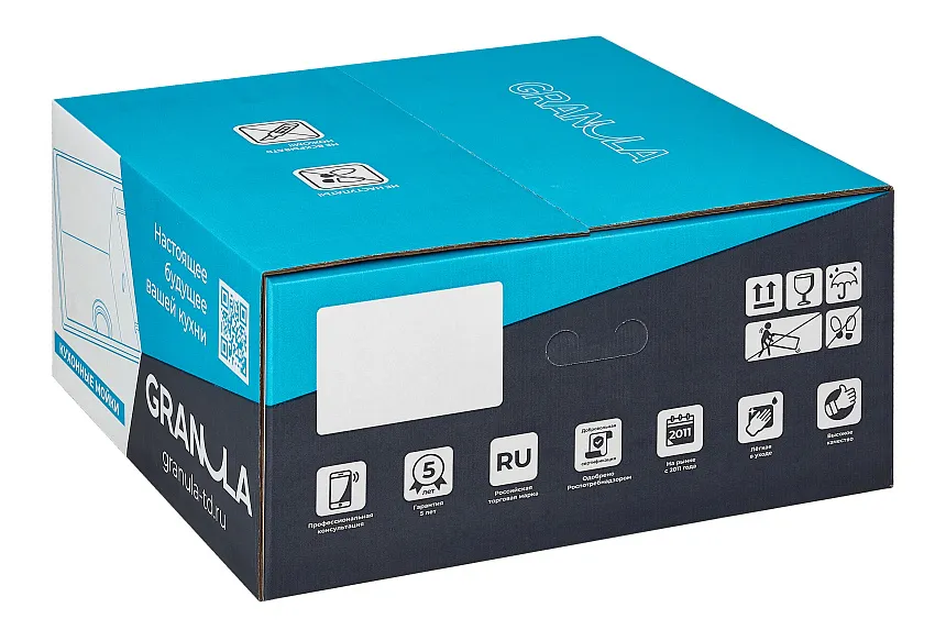 4651, ЧЁРНЫЙ, кухонная мойка, кварц GRANULA 4651-ST93 - Вид №2