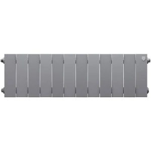 Радиатор секционный Royal Thermo Pianoforte 200/100 12 секций боковое подключение биметалл серый