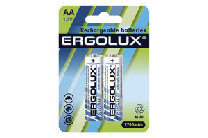 16462474 Аккумулятор NHAA2700BL2,1.2В, AA-2700mAh, Ni-Mh, BL-2 12445 Ergolux