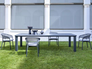 Алюминиевый садовый стол с керамической столешницей или HPL
