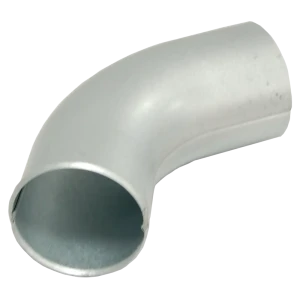 Колено стока РЕ 90 мм оцинкованный