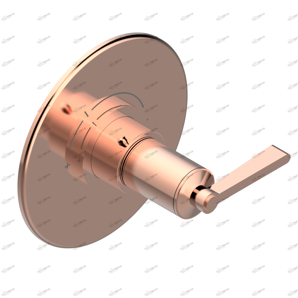 G2U-5100BR Ручка регулировки с круглой накладкой для термостата THG, арт.5100A 1/2" и 5200A 3/4" (термостаты см. на стр. 451) Thg-paris Faubourg metal с рукоятками Розовое золото G2U 5100BR CAT.F
