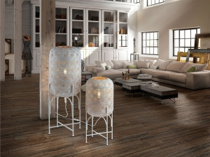 088141 Фонарь большой 1L белый/золотой Schuller Jana