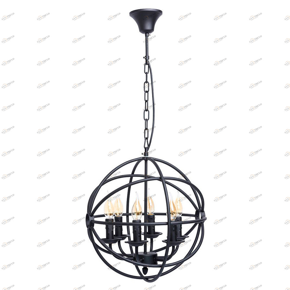 Подвесная люстра MW-Light Замок 249017306 MW-LIGHT ДИЗАЙНЕРСКИЕ, ЗАМОК 194263 Черный 