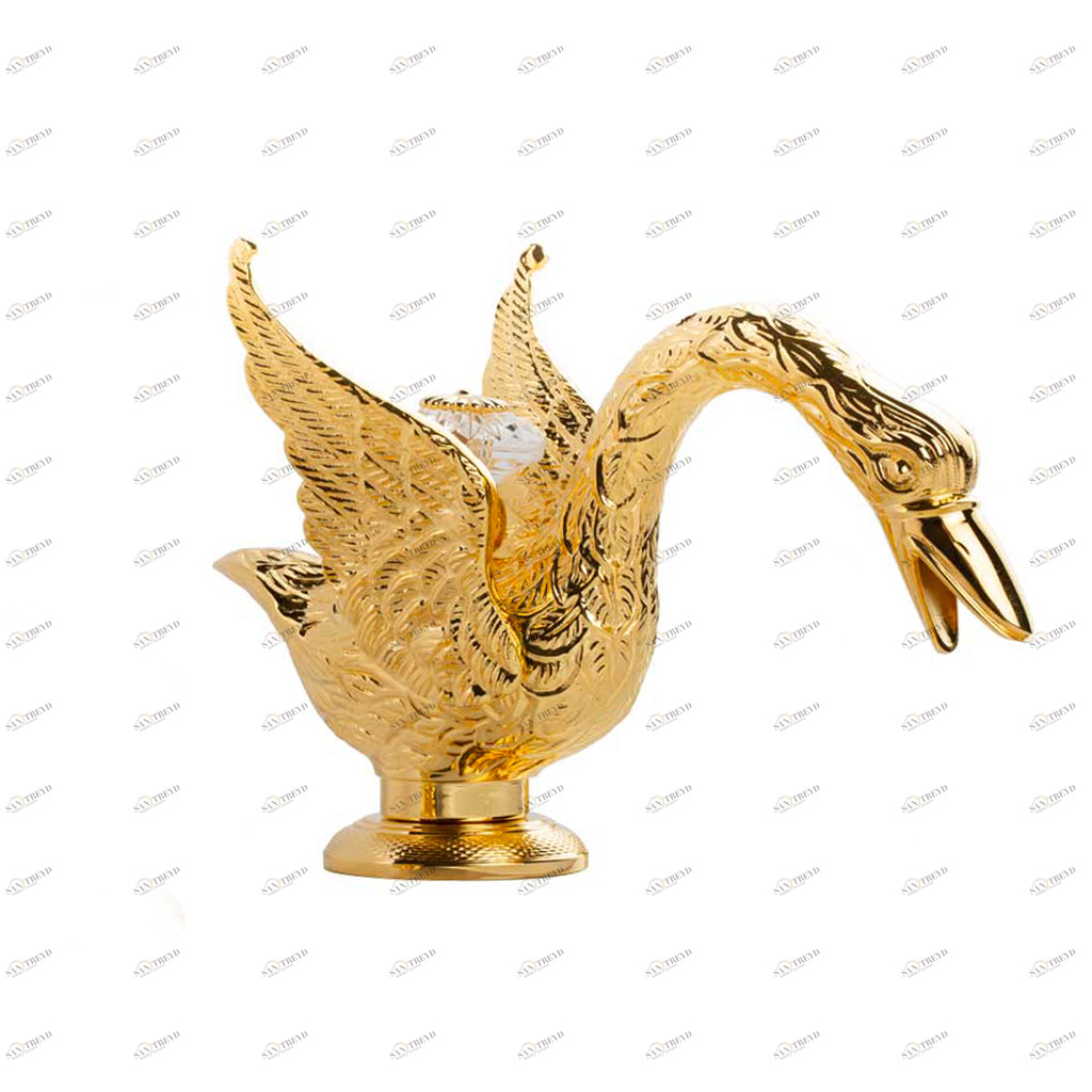 C45-1S1 C45-1S1 Излив для раковины, на бортике КРЫЛО ЛЕБЕДЯ Cristal & Bronze CYGNE AILÉ Cygne Aile