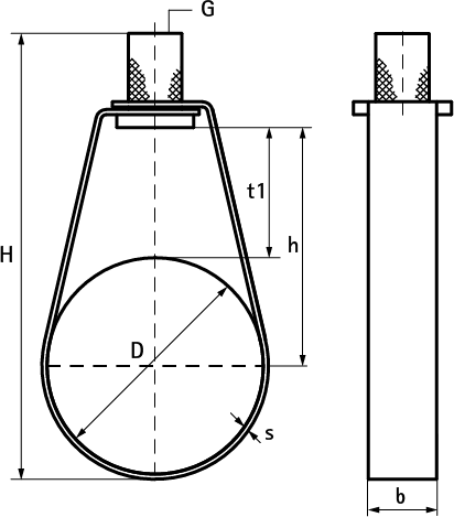 4535076 BIS Спринклерные петлевые хомуты TA41 для спринклерных труб walraven  - Вид №1