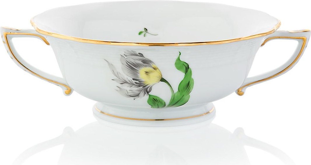 54981 Herend Чашка суповая 360мл "Китти" (черная) Фарфор, Керамика 