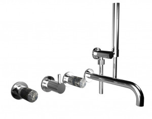 40530 / D Встраиваемый смеситель для ванны и душа с дуплексным душем. Bongio Aqua