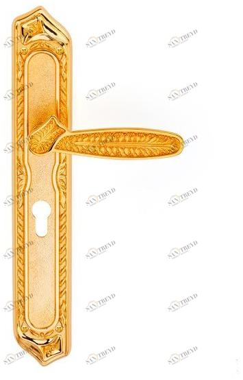 Pasini Ручка из латуни на пластине с накладкой Pasha 3920
