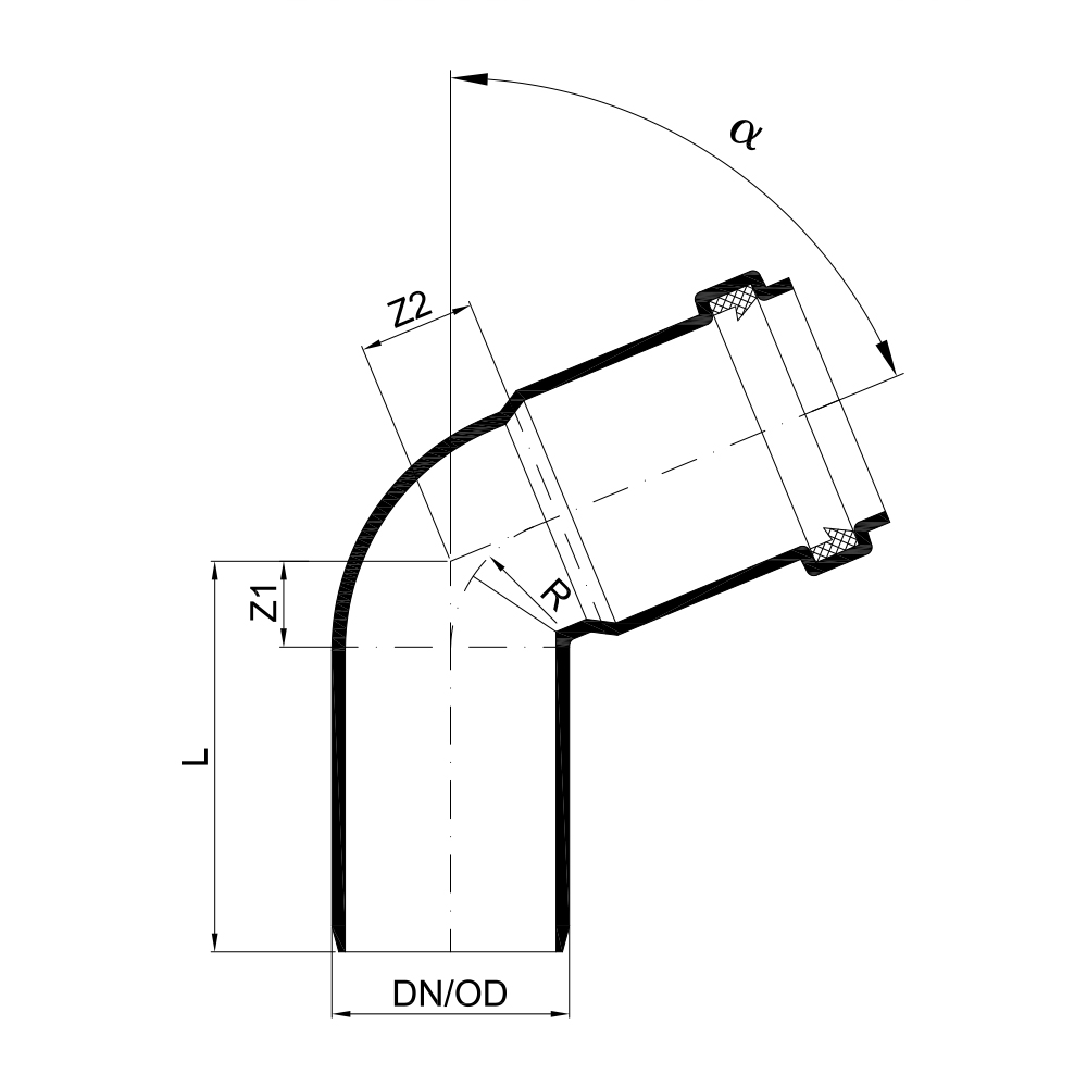 02143 Отводы Tece  - Вид №1