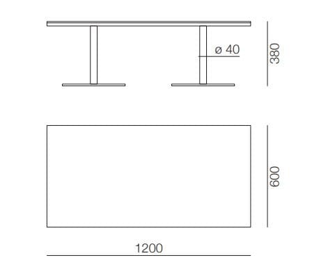 Деревянный прямоугольный журнальный столик для контракта PROF ARCH-00070937 - Вид №5
