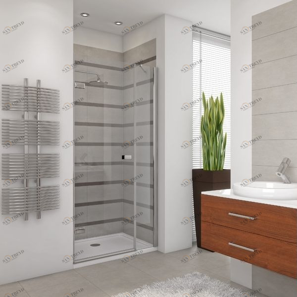 Душевая дверь в нишу 90x200 GK-862BP стекло прозрачное 6 мм GUTEWETTER TREND DOOR 90X200GK862BP