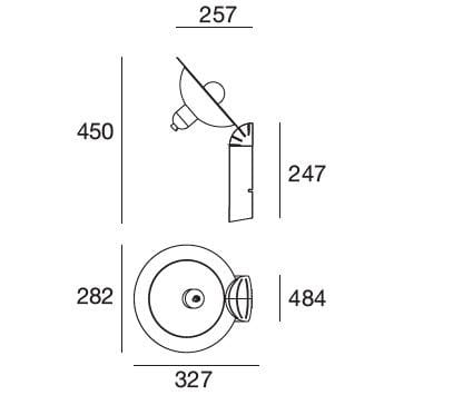 Регулируемый настенный светильник из АБС и алюминия Stilnovo Lampiatta ARCH-00048018 - Вид №5