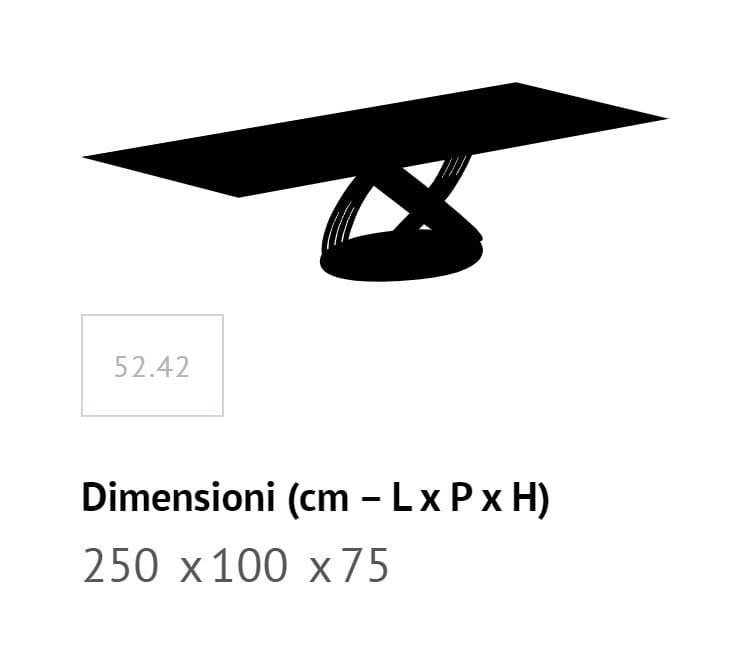 Овальный обеденный стол из стали и дерева Bontempi Casa FUSION ARCH-00070074 - Вид №12