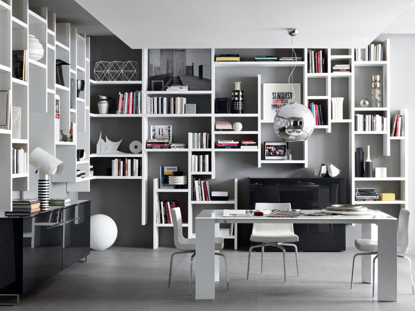 Лакированная угловая подвесная полка MisuraEmme CROSSING ARCH-00038955