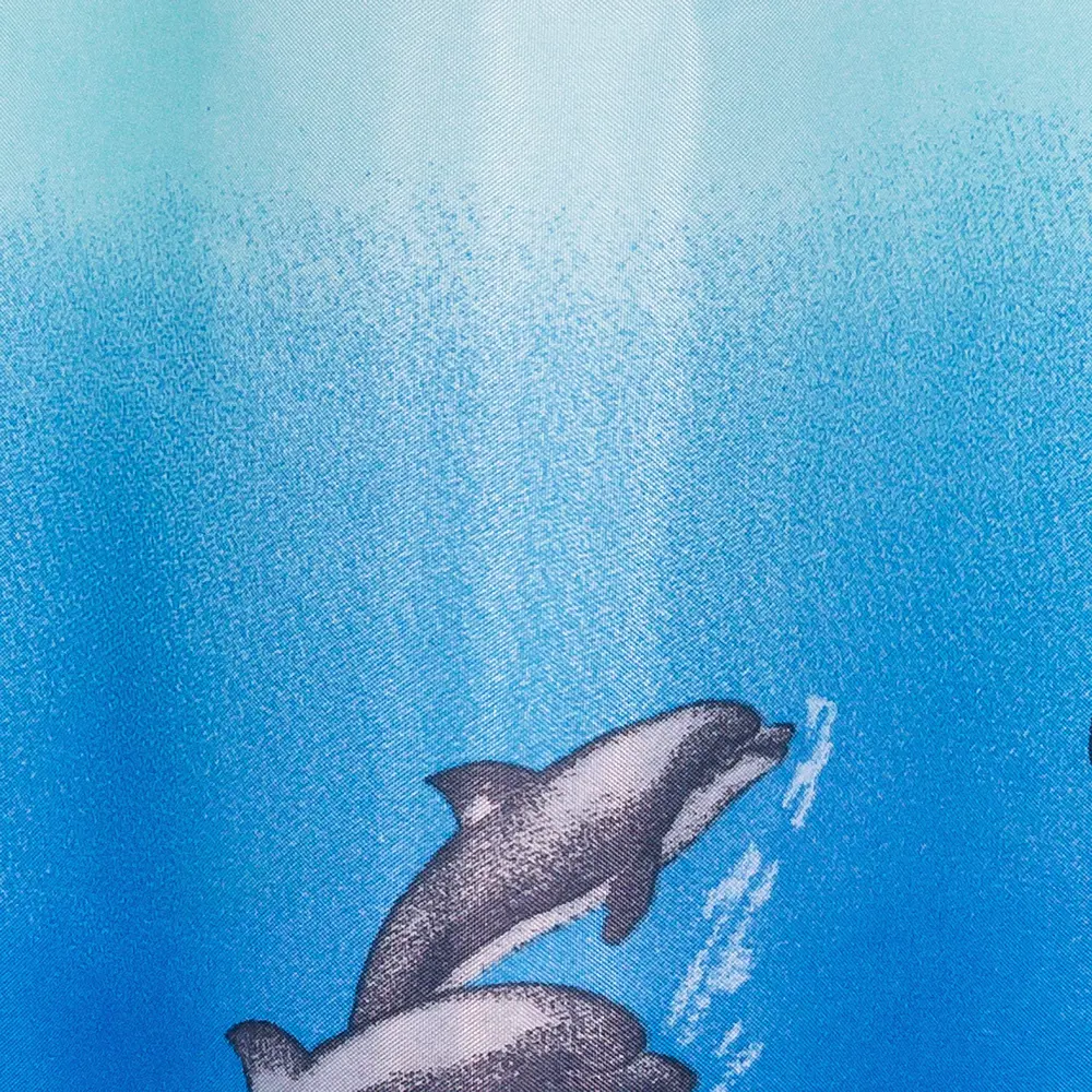 Штора для ванной комнаты «Bath Plus Dolphin Dance» 180x180 см цвет голубой Без серии STLM-2084104 - Вид №3