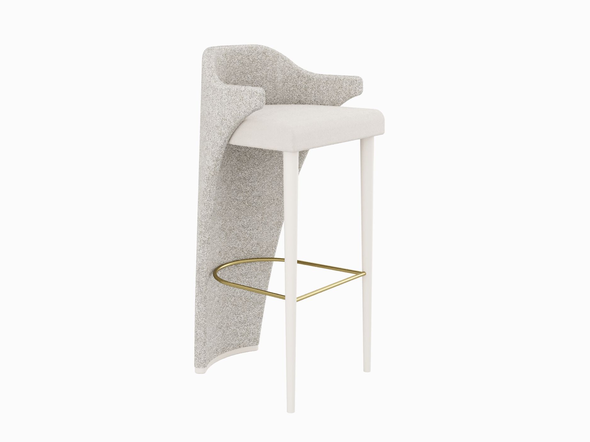 Тканевый барный стул с подставкой для ног Casa Magna MARILYN ARCH-00034287