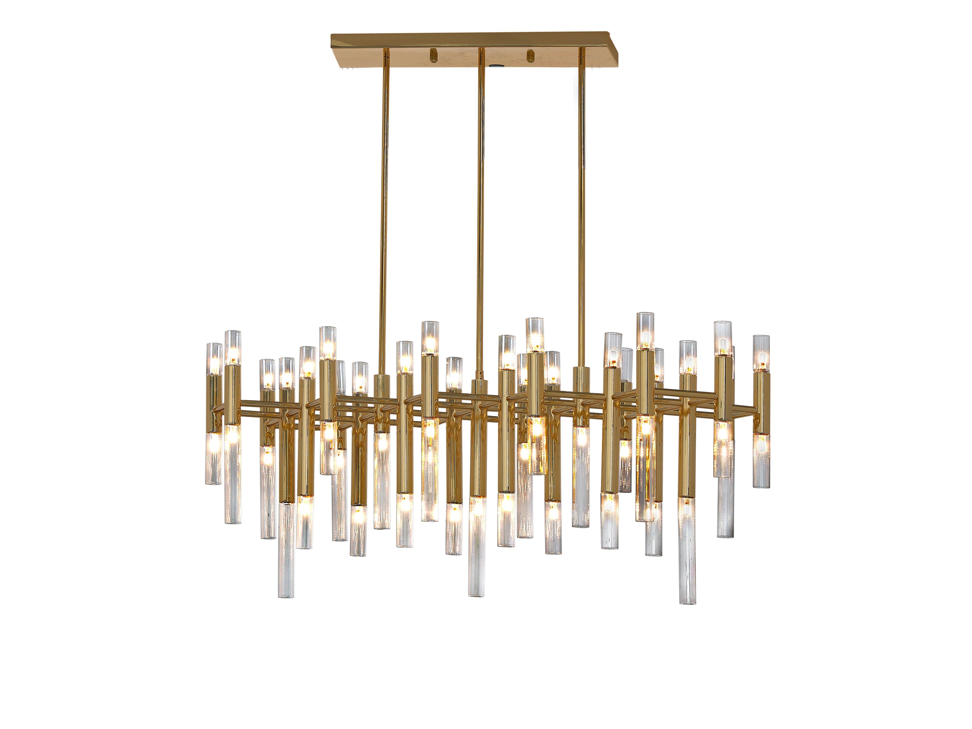 Подвесной светильник из нержавеющей стали и стекла K-Lighting Крокодил ARCH-00072712