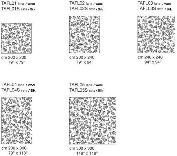 Paola Lenti Цветочный ковер из шерсти Area sun-id-1477676 - Вид №1