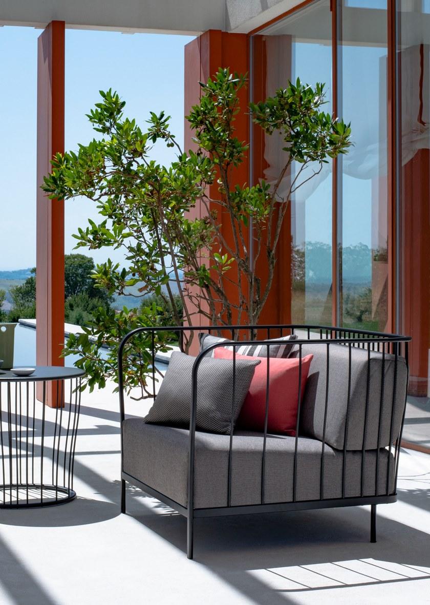 emu Садовое кресло из ткани с подлокотниками Cannolè 1080 - Вид №4