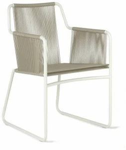 RODA Садовый стул на санках из нержавеющей стали с подлокотниками Harp