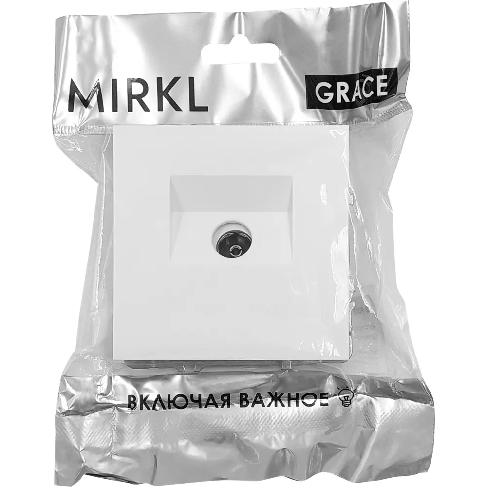 Телевизионная розетка MIRKL Grace белая встраиваемая 89393858 STLM-1327633 - Вид №4
