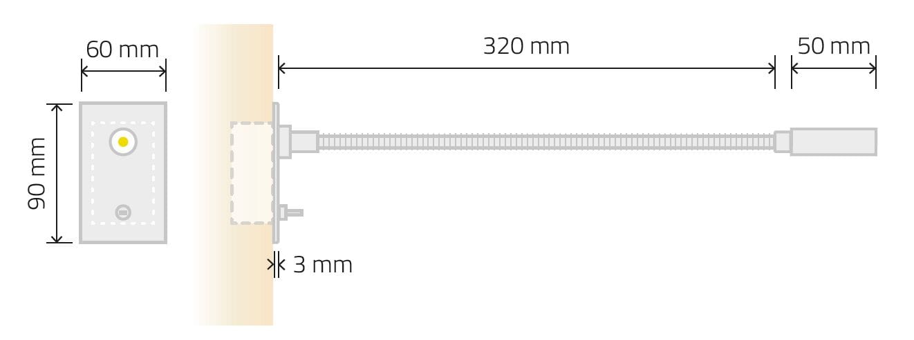 Светодиодный настенный светильник с гибкой рукояткой TEKNI-LED Zoom ARCH-00082269 - Вид №30