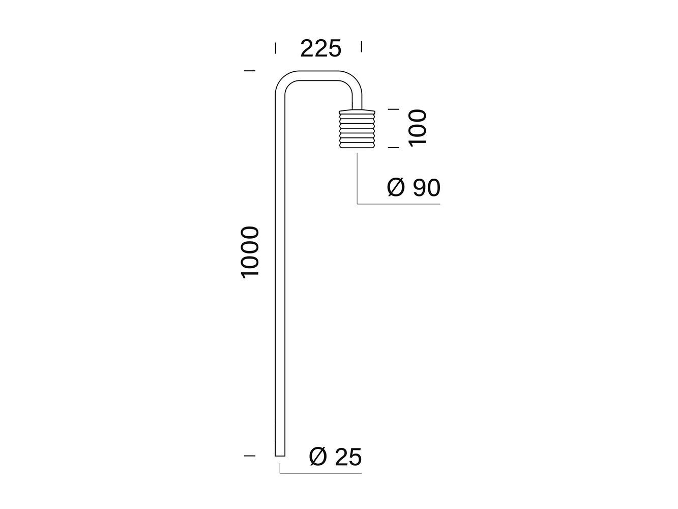 Алюминиевый и стеклянный светодиодный световой столб Platek Rippling ARCH-00026774 - Вид №4