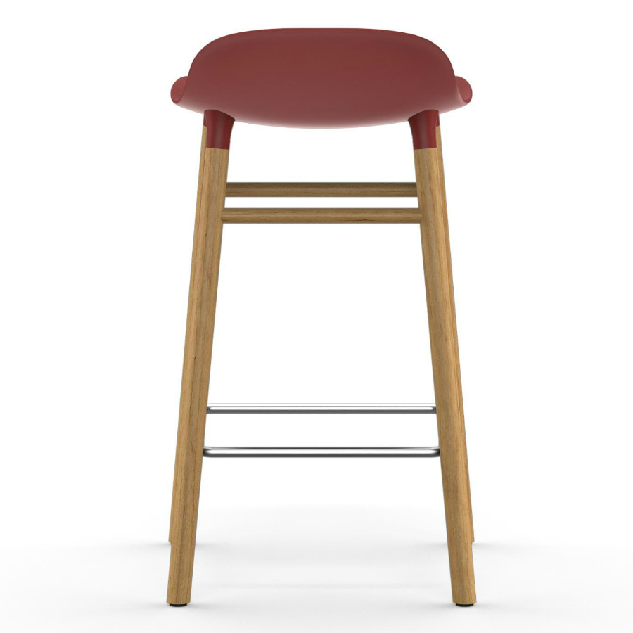 Барный стул Form с ножками из дуба 65 см, красный Normann Copenhagen 602785 - Вид №5