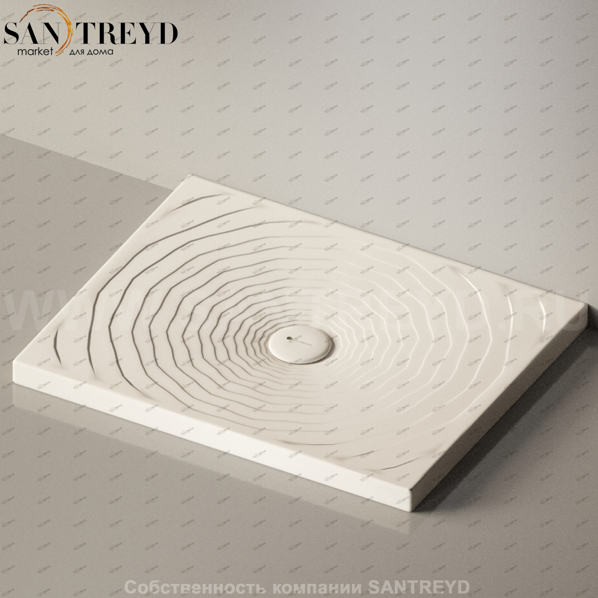 Flaminia WATER DROP Душевой поддон 72 см бежевый DR90.9003 Ceramica Flaminia DR909003