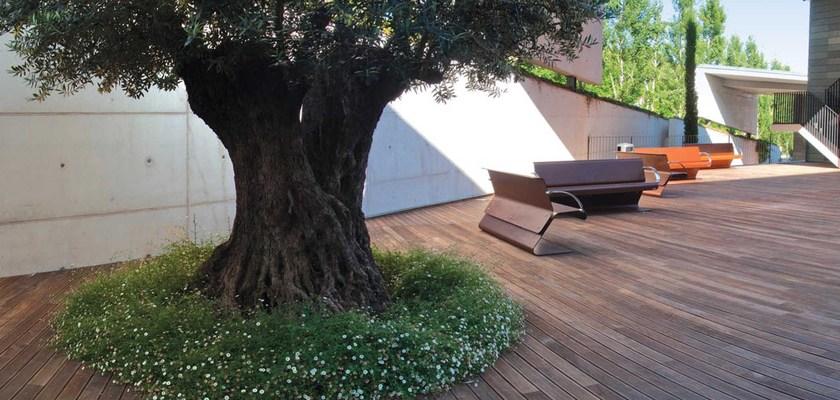 Metalco Скамья Corten ™ с подлокотниками и спинкой sun-id-1471295 - Вид №4