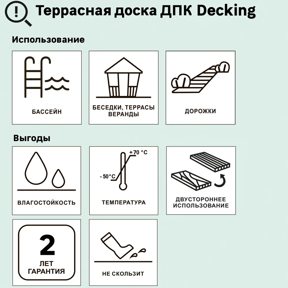 Santreyd Decking Smart - террасная доска ДПК Венге с 3D-текстурой дерева 89365686 STLM-1014021 - Вид №10
