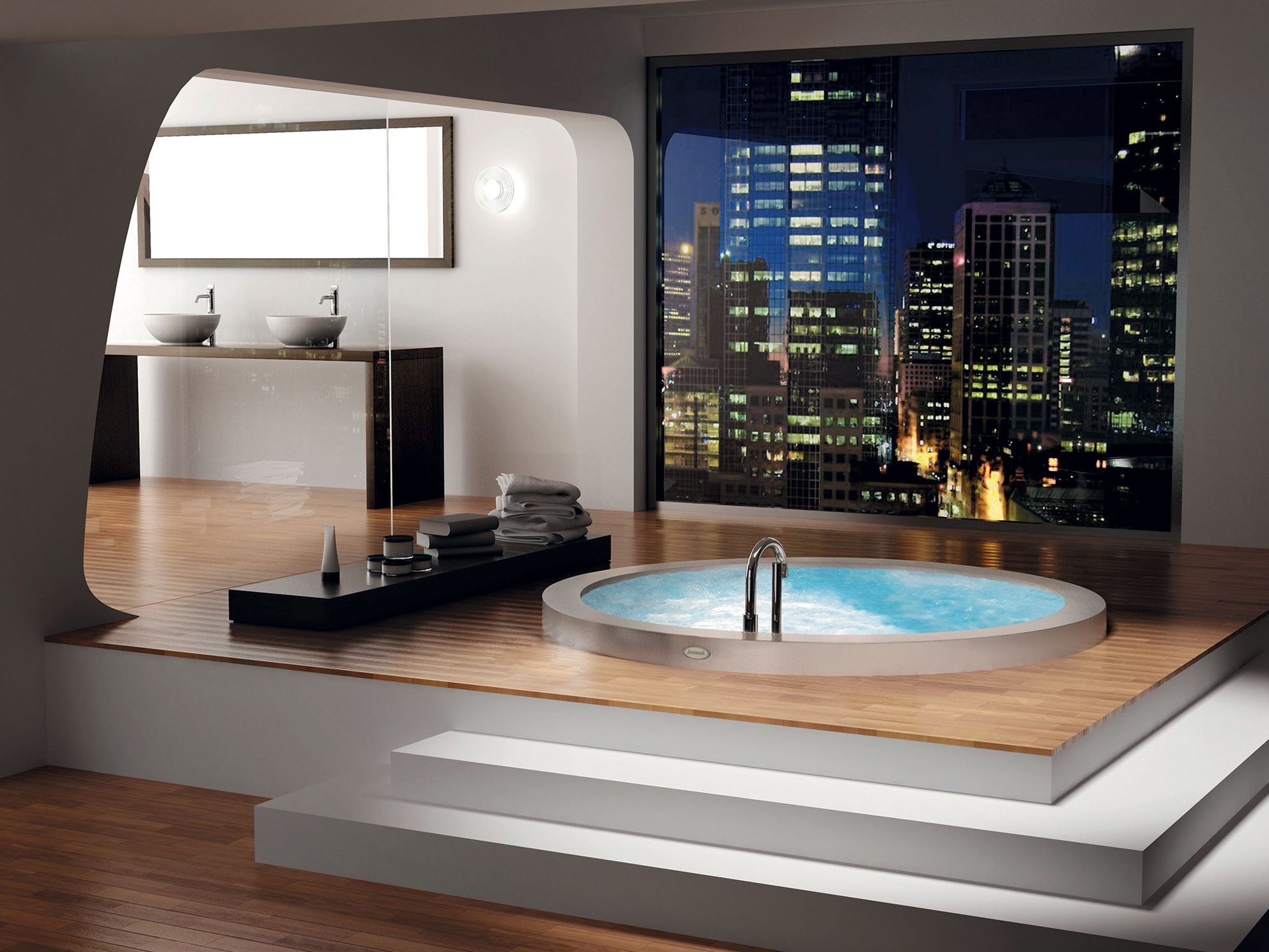 Встраиваемая круглая ванна с гидромассажем Jacuzzi® ARCH-00044321 - Вид №2