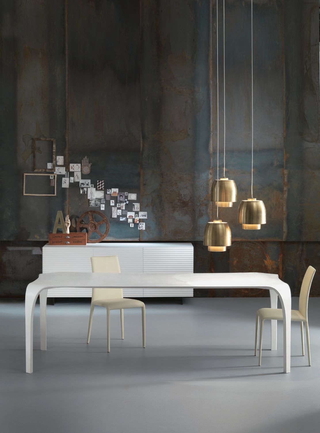 Прямоугольный кухонный стол из Tecnoril® RIFLESSI уникальный ARCH-00000375 - Вид №1