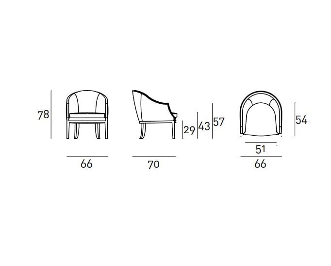 Кресло Living Divani ABC ARCH-00045739 - Вид №3