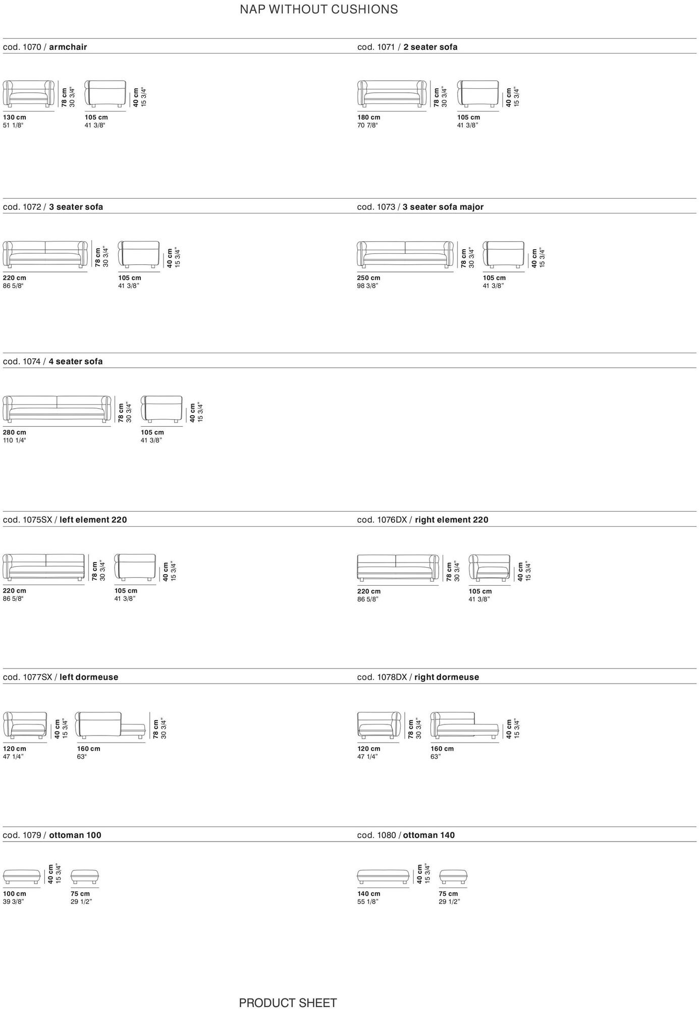 La Cividina Диван из ткани с шезлонгом Nap sun-id-1375297 - Вид №8