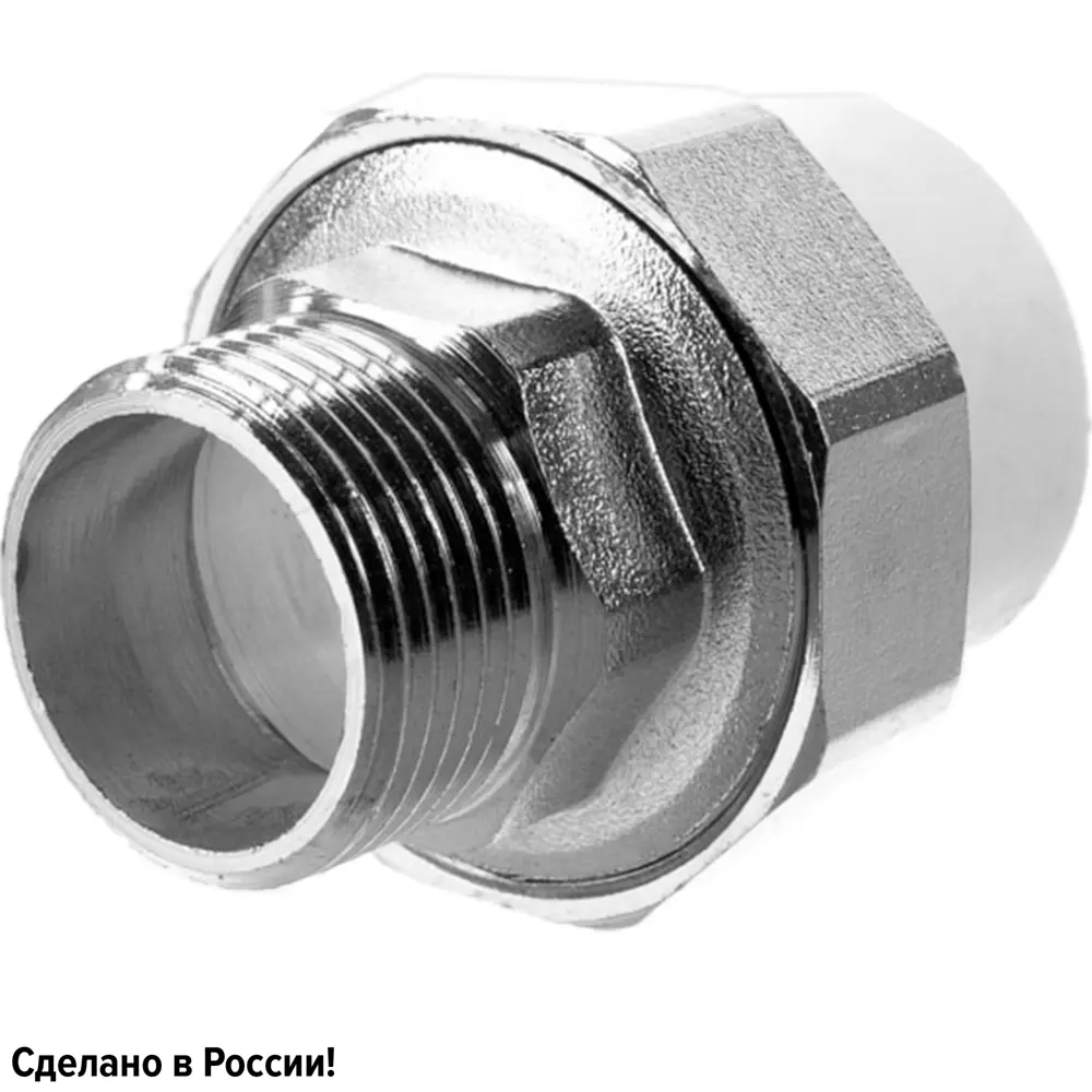 Муфта разъемная раструбная Ростерм 3/4"x25 мм НР полипропилен STLM-2002625