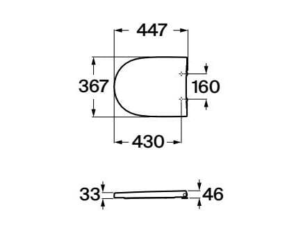 Пластиковое сиденье для унитаза Roca MERIDIAN 8012A0..B / 8012AB..B ARCH-00104352 - Вид №2