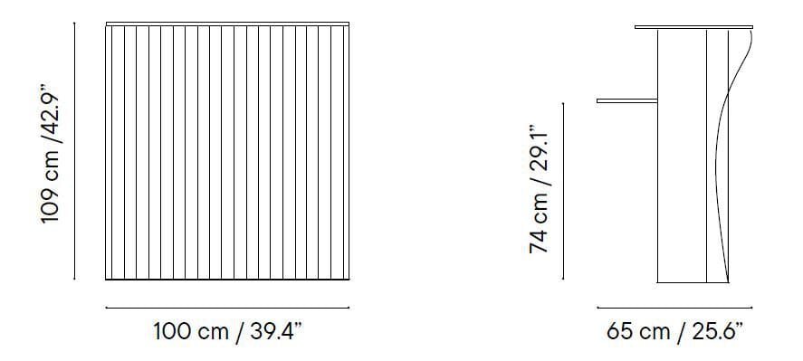 Стальная барная стойка с порошковым покрытием iSimar Riviera ARCH-00121303 - Вид №7