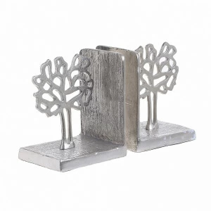 Ограничитель для книг алюминиевый 29 см серебро Corce Pogradec TO4ROOMS РАСТЕНИЯ 00-3893821 Серебро