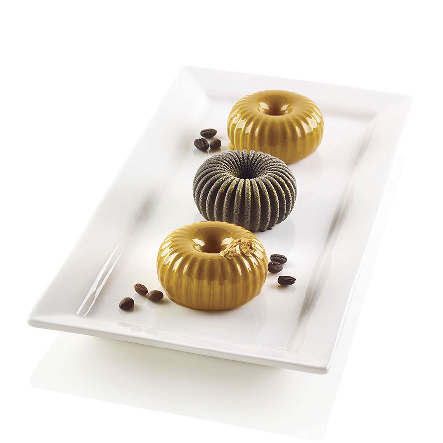 26.233.13.0065 Форма для приготовления пирожных mini raggio 18 х 33,6 см силиконовая Silikomart 