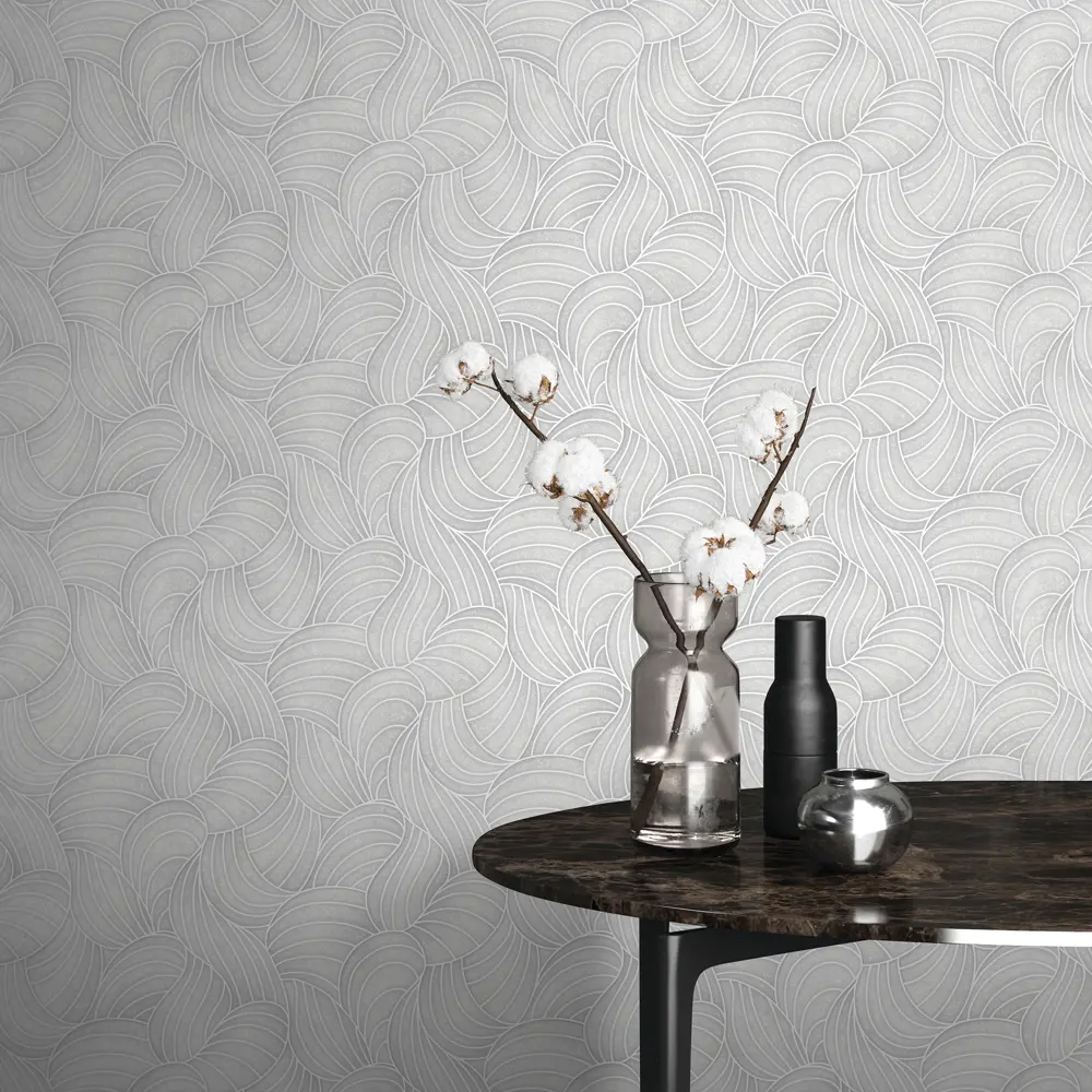 Обои флизелиновые Wall Up Duna серые 1.06 м 645149 STLM-2166531 - Вид №2