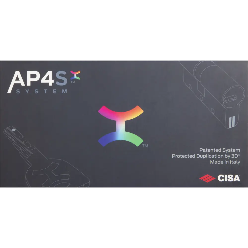 Цилиндр Cisa AP4S 0P3S2-13.12, 30x10x30 мм, ключ/шток, цвет никель, без вертушки STLM-2192168 - Вид №3