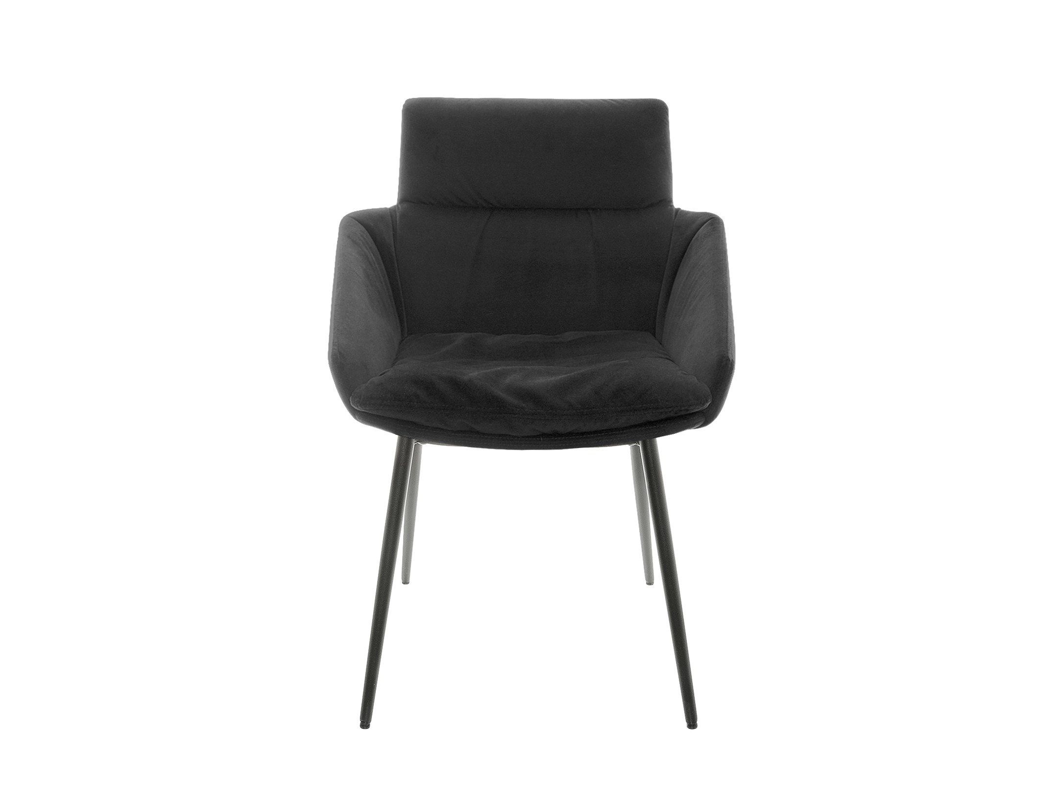 Мягкий стул с низкими подлокотниками и основанием с 4 ножками KFF Faye ARCH-00127793