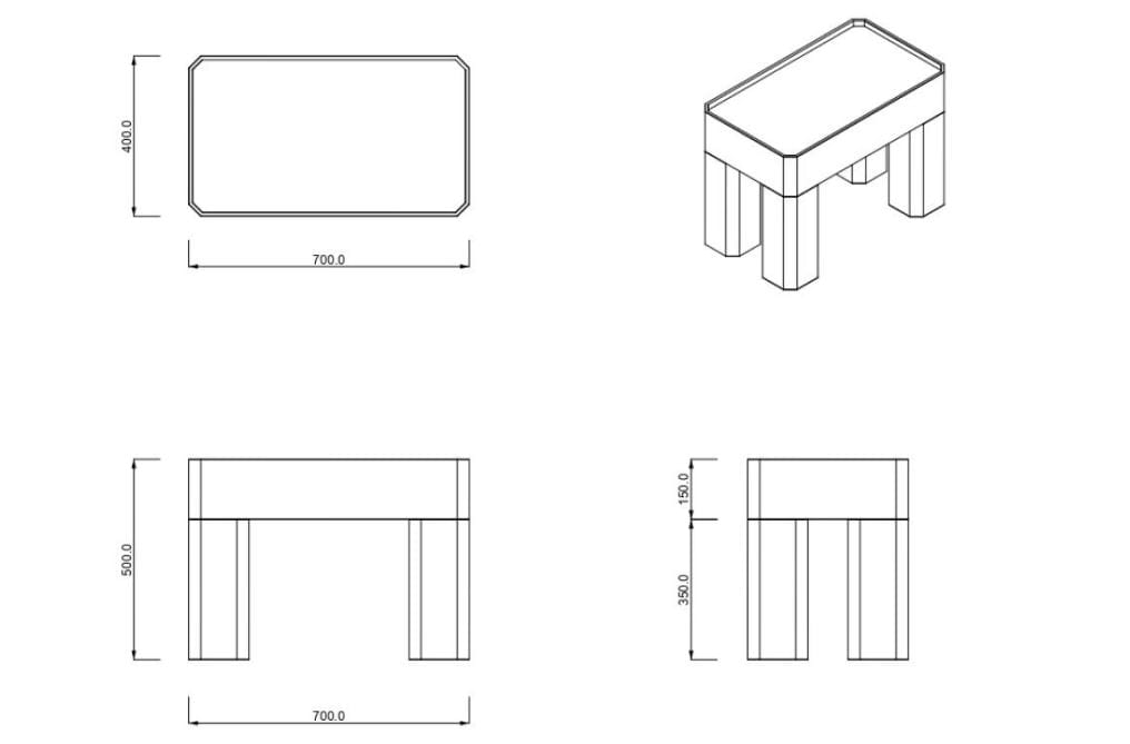 Деревянный прямоугольный журнальный столик Joyf блок ARCH-00065837 - Вид №10