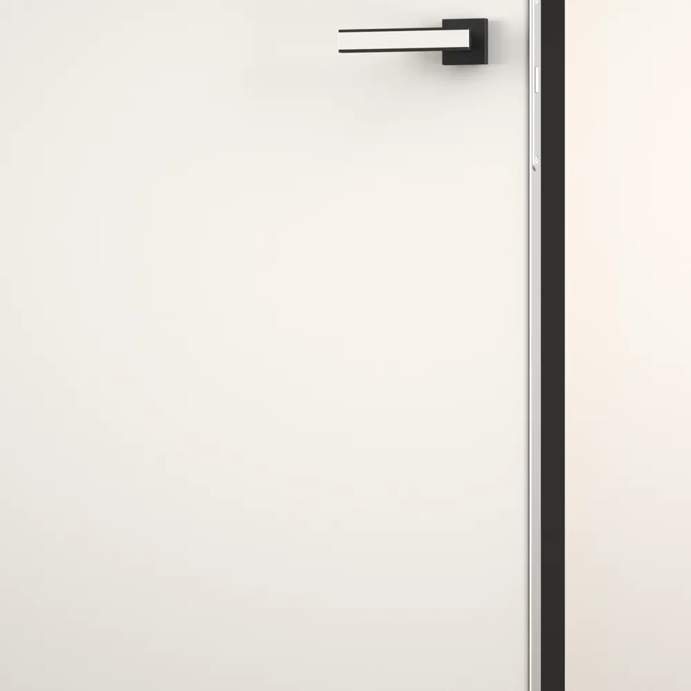 Дверь межкомнатная скрытая левая (на себя) Invisible 80x210 см эмаль цвет Белый с замком 86586830 STLM-2166923 Santreyd  - Вид №1